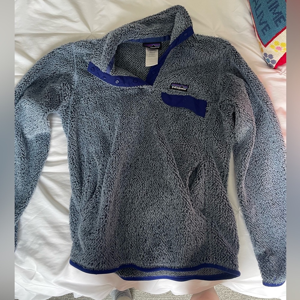 Blue Patagonia fleece